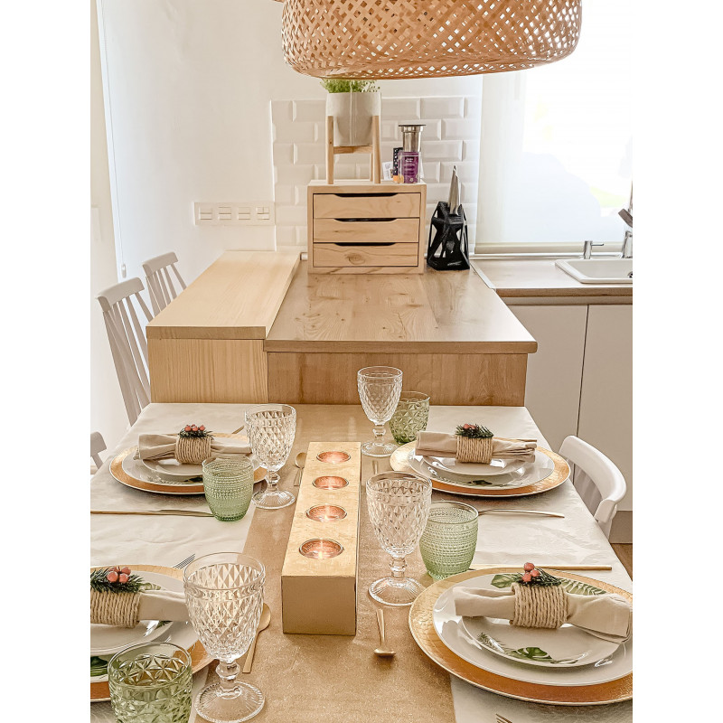 Cajonera hölzerne Natur von 4 Schubladen