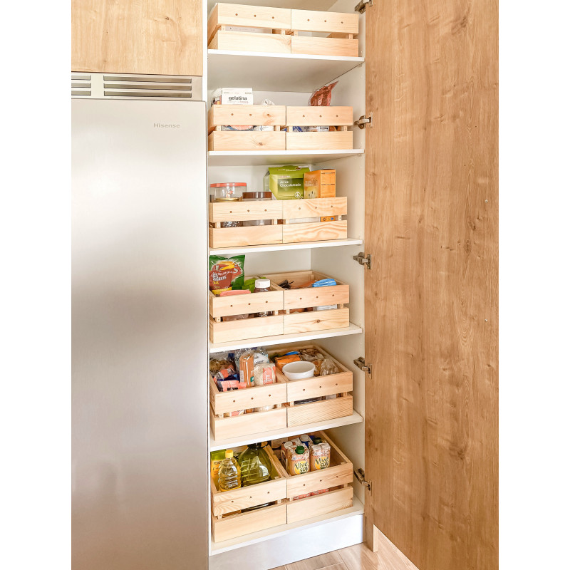 Kleine Homekasten-Holzkiefer und stapelbare Kiefer