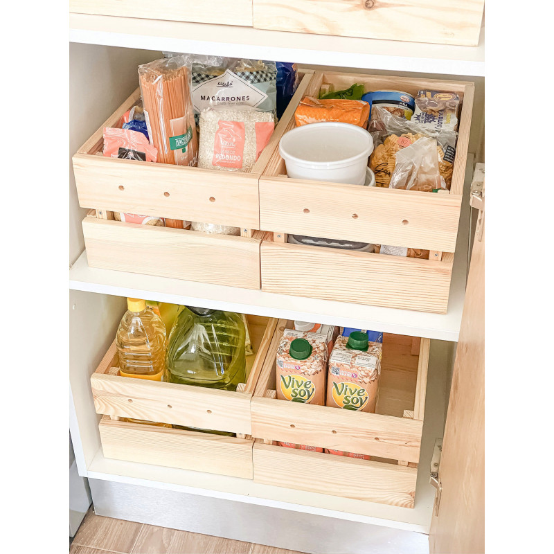 Kleine Homekasten-Holzkiefer und stapelbare Kiefer