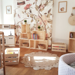 Kleine Homekasten-Holzkiefer und stapelbare Kiefer