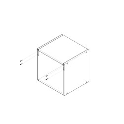 Hängende Hardware für dynamische modulare Regale