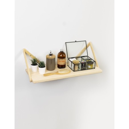 Massives Holzweitbild von Kiefer 21x62x26 cm