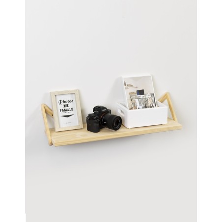 Rack aus Massivholz von Kiefer 15x62x18 cm