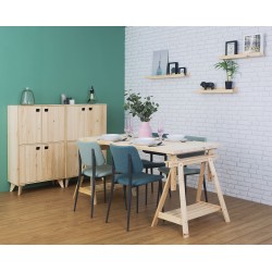 Kiefernholzplatte für Tisch Esstisch 160x70 cm, große Dicke von 3,5 cm