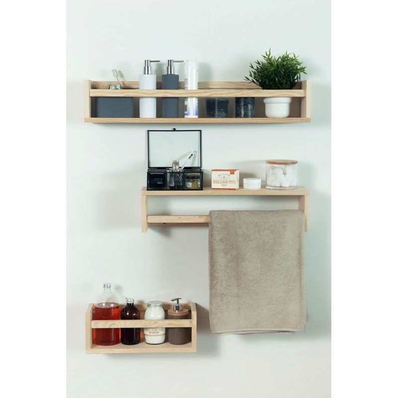 Rack für Kiefernholz Gewürze 60cm