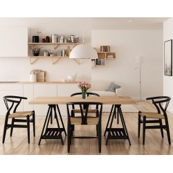 Kiefernholzplatte für Tisch Esstisch 160x70 cm, große Dicke von 3,5 cm