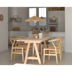 Kiefernholzplatte für Tisch Esstisch 160x70 cm, große Dicke von 3,5 cm