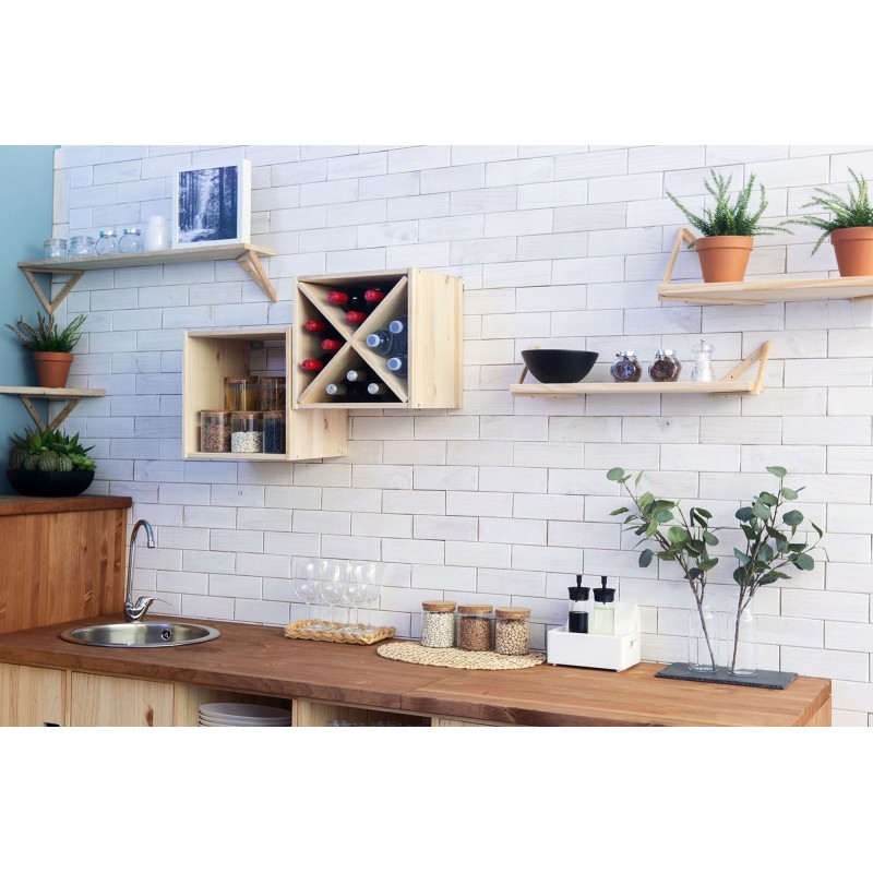 Accessoire Aspa Kiefernholz für modulare Regale