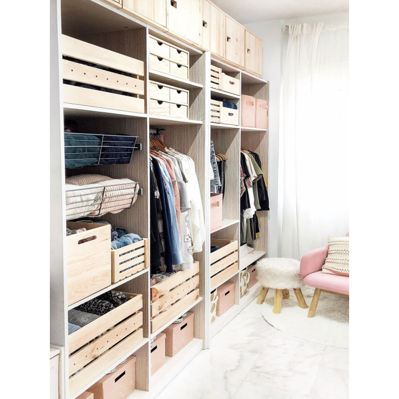 Mittlere Homebox-Kiefer holzgemacht und stapelbar