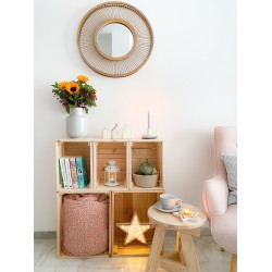 Kleine Homekasten-Holzkiefer und stapelbare Kiefer