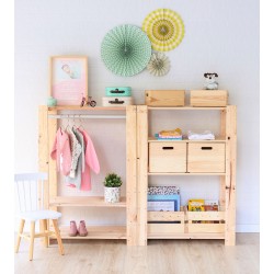 Kleine Homekasten-Holzkiefer und stapelbare Kiefer