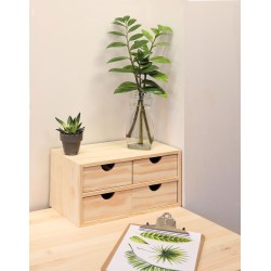 Mini Holzkastenhaus mit vier Schubladen
