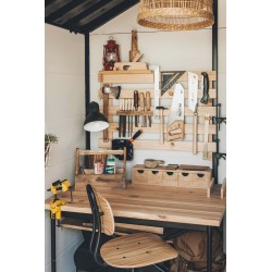 MINI Holzkastenhaus mit fünf Schubladen