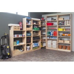 4 Regal Pine Holz Gala-Regale und breit 80