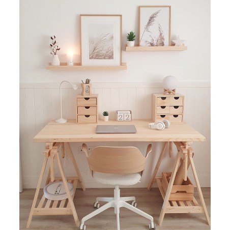 Mini Holzkastenhaus mit sechs Schubladen