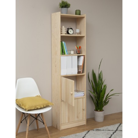 Regale Buchsteinkieberholz Gala mit Türen, 49,6 cm Breite