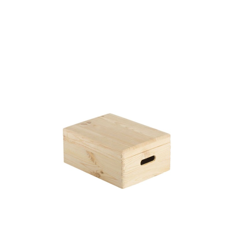 Kiefernholzkiste mit Abdeckung 14x40x30cm