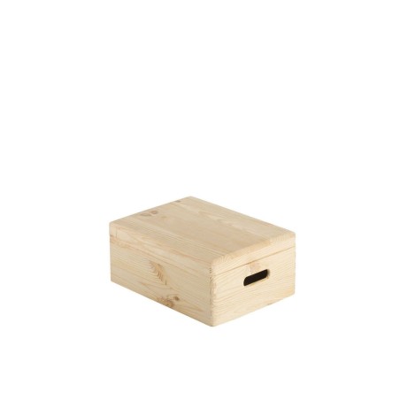 Kiefernholzkiste mit Abdeckung 14x40x30cm