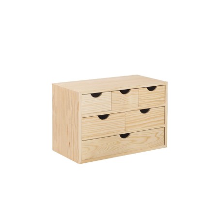 Mini Holzkastenhaus mit sechs Schubladen