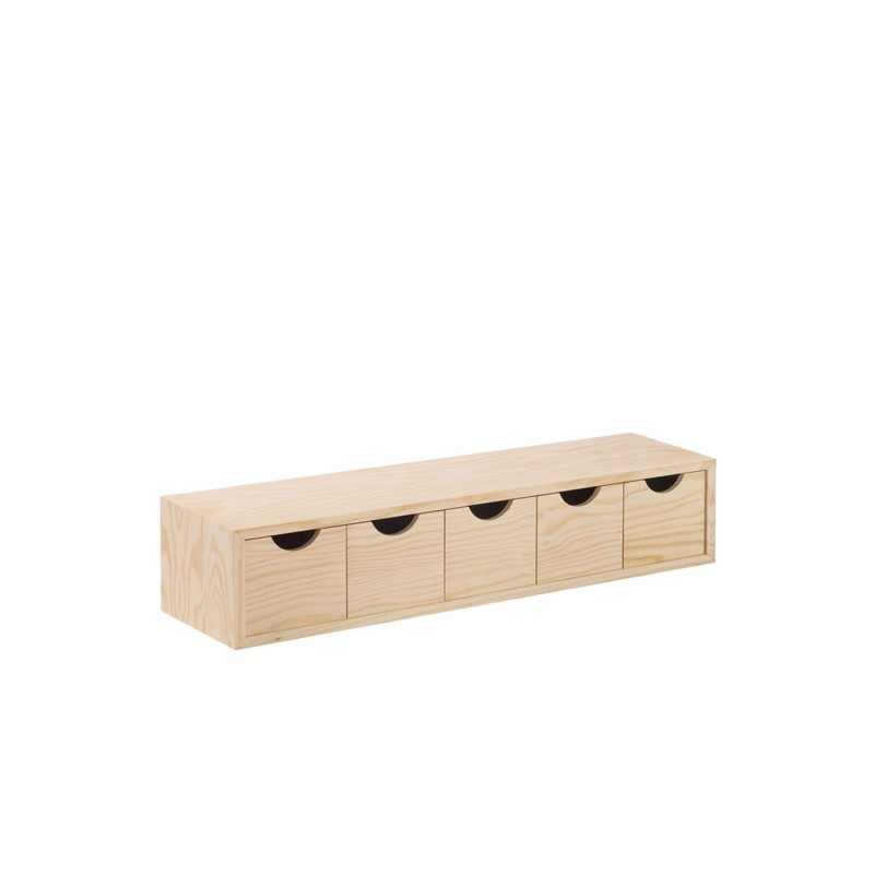 MINI Holzkastenhaus mit fünf Schubladen