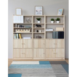 6 Schuss Kiefer Holzregal und Breite 80 cm