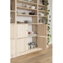 6 Schuss Kiefer Holzregal und Breite 80 cm