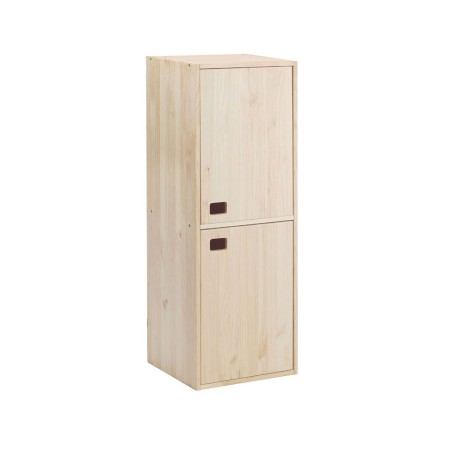 Vertikaler 2-türiger Kiefernholzschrank