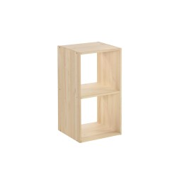 Regale mit 2 Kiefer-Holzwürfeln